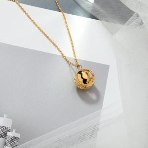 3D Earth Necklace for Women