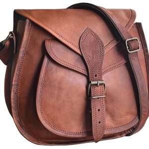 Women Leather Handbag 11" Fashion Crossbody Sling Bag Ladies Purse Travel Tote Satchel Hobo Shoulder Messenger Bag Vintage Gift by
